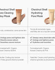 HANYUL Chestnut Shell Hydrating Pore Mask | Wash Off type, Deep Cleansing for Dry Skin with Chestnut Shell & PHA, Gentle Exfoliation, Moisturizing and Refining, Korean Skincare, 3.39 fl.oz.