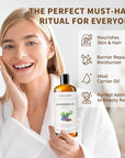 Organic Grapeseed Oil 16Oz: 100% Pure&Natural ColdPressed Carrier Oil USDA Certified Grape Seed Extract HexaneFree Unscent Liquid Moisturizer,Massage Body Face Oil for Women&Men Face Skin&Hair