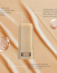 2 Pcs Foundation Stick Beauty Balm Serum Boosted Skin Tint, 2025 New Makeup Tint, Portabl Moisturizing Essence Contour Stick Foundation Beauty Balm (#01)