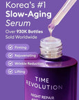 MISSHA Time Revolution Night Repair Face Serum Ampoule (5th Gen) - Overnight Probiotic Skincare for Revitalization and Radiance, 1.69 Fl Oz