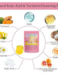 Turmeric kojic acid cleansing pads,