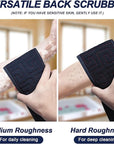 Exfoliating Back Scrubber for Shower, 38 Inches Long Back Exfoliator with Two Handles for Men and Women Acne, Double-Sided Bath Back Washer Body Cleaner to Scrub Your Skin