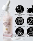 Pacifica Vegan Collagen Complex Face Serum Anti Aging Hydrating Serum w/Hyaluronic Acid for Plumping & Firming Collagen Boosting Facial Serum for Fine Lines & Wrinkles Clean Dermatologist Tested