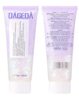 DAGEDA Body Glitter Gel, Face Glitters Body Gel Sequins Shimmer Liquid Eyeshadow, Chunky Glitter for Face Hair Nails, Holographic Cosmetic Laser Powder Festival Glitter Makeup1.7oz (Violet)