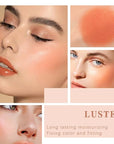 Blush Stick for Cheeks Makeup,Waterproof Cream Blush Face