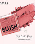 Blush Cheek Plum Color Mini - Blendable Purple Blush Powder - Enhances & Defines Shapes & Features - Shading & Contouring Powder - 4 Universal Shades - 408 (Plum) - 3.8g / 0.13 oz