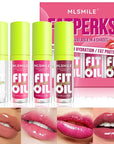 4 Colors Lip Oil Lip Glaze, Big Brush Lip