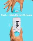 hello Clean and Fresh Aluminum Free Deodorant for Women and Men with Charcoal, 24-Hour Freshness, Baking Soda Free Deodorant, Dermatologically Tested, 2.6 oz Stick (2 Pack)