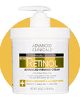 Advanced Clinicals Retinol Body Lotion & Face Moisturizer | Visible Anti Aging Skin Care Retinol Body Cream For Women & Men Targets Look Of Fine Lines, Wrinkles, & Crepe Looking Dry Skin, 16 Ounce