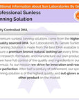 Sun Laboratories By Giesee Ultra Dark Spray Tan Solution 1/2 Gallon - Professional Sunless Tanning Spray for Airbrush Tan, Self Tanner Mist, Sun Tanning Lotion, Fake Tan
