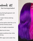 Four Reasons Color Mask INTENSE- Violet – (27 Colors) Intensive Toning Treatment - Color Depositing Conditioner – Semi Permanent Hair Dye for Lightened and Colored Hair– 100% Vegan, 6.76 fl oz