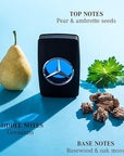Mercedes Benz Man - Eau de Toilette for Men - Aromatic, Woody Fruity Mens Fragrance with Cedar and Oakmoss Notes - Long Lasting Mens Cologne - 1 oz