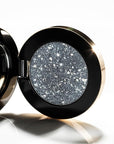 MAKE Beauty Multi-Chromatic Eye Shadow. Metal Reflecting Luminous Foil Finish Creamy, Buildable, Dimensional Long-wear, Crease-proof Powder Eyeshadow, Multichrome Shade - Spark, Navy Blue