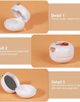 2 Pack Lip Balm Containers,Plastic Portable