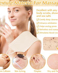 Anezus Exfoliating Back Scrubber Bath Gloves Set, Exfoliating Shower Towel with Shower Gloves for Body Scrub, Back Cleaner Wash Gloves to Remove Dead Skin (Beige)