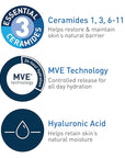 CeraVe Daily Moisturizing Lotion for Dry Skin, Body Lotion & Face Moisturizer with Hyaluronic Acid and Ceramides, Daily Moisturizer, Fragrance Free, Oil-Free, 12 Ounce