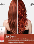 Four Reasons Color Mask - Red Copper - (27 Colors) Toning Treatment, Color Depositing Conditioner, Tone & Enhance Color-Treated Hair - Semi Permanent Hair Dye, Vegan and Cruelty-Free, 6.76 fl oz