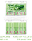 6Pcs Plumping Aloe Vera Lip Oil, Big Brush Lip