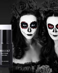 MEICOLY Clown White Face Body Paint Stick(1.06 Oz),Foundation Cream Makeup,Face Paint for Halloween Joker Zombie Vampire Skeleton Skull Special Effects Mime Makeup,White Eye Black Stick for Sports