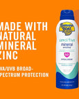 Banana Boat Mineral Enriched Sunscreen, Sensitive Skin, Broad Spectrum Spray, SPF 50, 6oz. - Twin Pack