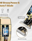 Professional Hair Trimmer Hair Clippers for Men, Nose Hair Trimmer Men's Shaver Set,Cordless T-Blade Beard Trimmer Barber Clippers,Electric Foil Shavers Razor for Men Haircutting Kit