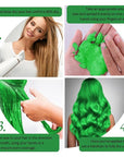 Green Temporary Hair Color Wax, Instant Natural Hairstyle Cream Dye, Washable Styling Pomadesfor Men Girls Women Youth, Disposable Coloring Mud for Party Cosplay DIY Halloween