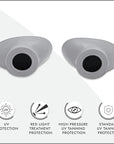 Super Sunnies Slim Flex UV Eye Protection, FDA Compliant Individual Tanning Goggles Eyeshields