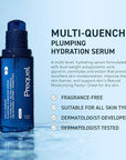Prequel Skin Multi-Quench Plumping Hydration Serum for Face. Intensive Hydrating Facial Serum for Women with PGA Complex and Moisture-Binders. Deep Moisturizing for Dry and Sensitive Skin, 1.7oz