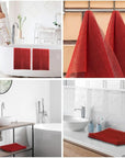 UJFQBH 2 Pieces African Bath Sponge African Net Long Net Bath Sponge Exfoliating Shower Body Scrubber Back Scrubber Skin Smoother,Great for Daily Use (Red)