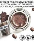Mehron Makeup Metallic Powder (.) with Mixing Liqu 17 oz