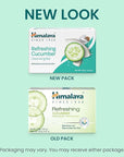Himalaya Refreshing Cucumber Cleansing Bar, Face and Body Soap for Soft Skin, 4.41 oz, 6 Pack