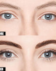 Cilrofelr Tattoo Peel Off Eyebrow Gel, Easy Tattoo Brow Peel Off Gel, Last Up to 3 Days, Waterproof, Transfer-proof, For Fuller & Defined Looking Brows, Brown (2 Pack)