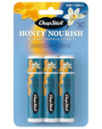ChapStick Lip Balm Honey Nourish, Moisturizing Fomula with Shea Butter and Avocado Butter, Vitamin E, Honey Vanilla Flavor, 3CT BC .45OZ