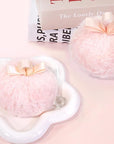 Highlighter Makeup Powder Plush Peach Ball Puff Glitter