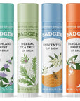 Classic Lip Balm - Tangerine Breeze, Lavender & Orange, Vanilla Madagascar, Pink Grapefruit 4Pk