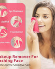 Makeup Remover Cloth, 6" x 6" Make Up Towels Reusable Face Cloth for Washing Face, 12 Pack Makeup Remover Pads Microfiber Face Washcloth with Mesh Bag, Just Water, Grey/Purple/Pink