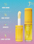 Juvia's Place Magic Lip Oil - Mango - Smooth, Hydrating with Vitamin E for Soft, Glossy, Juicy Lips - Infused with Fruit Extracts - Tinted, Shimmering, Lightweight & Non-sticky Lip Oil for Summer