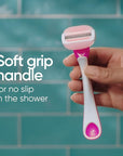 Gillette Venus ComfortGlide Disposable Razors for Women, 2 Count, White Tea Scented Moisture Bars for a Smooth Shave (Pack of 2)