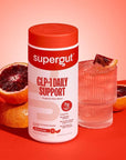 Supergut GLP1 Daily Support, Blood Orange - High Fiber GLP-1 Supplement Powder for Women & Men - Sugar-Free Drink Mix for Gut Health & Digestive Support (18 Servings)