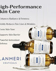 (Pack of 2) Lanmeri Ceuticals 15% Vitamin C + E + Ferulic Serum: Advanced Antioxidant Defense Formula with 1% Vitamin E & 0.5% Ferulic Acid – High-Stability Vitamin C Serum (1 fl oz)