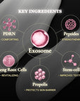 Exosome Exogelly Peel-Off Mask – 2.1 fl. Oz with 4.8B Exosomes for Skin - Exium HR, Clearminis Acid Serum, PDRN