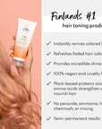 Four Reasons Color Mask - Rose Gold - (19 Colors) Toning Treatment, Color Depositing Conditioner, Tone & Enhance Color-Treated Hair - Semi Permanent Hair Dye, Vegan and Cruelty-Free, 6.76 fl oz