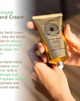 Panier des Sens - Hand Cream for Dry Cracked Hands - Almond Hand Lotion with Sweet Almond Oil & Shea Butter - Vitamin E Skin Moisturizer with 97% Natural Ingredients - Made in France, 2.5 fl oz