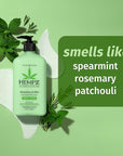 Hempz Body Moisturizer, Rosemary & Mint 17 Oz – Hydrating Lotion Rich with Minerals, Vitamin C, & Hempseed Oil to Nourish & Repair Extremely Dry or Sensitive Skin, for Women & Men