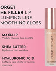 Women's Forget The Filler Lip Plumper Line Gloss, Annie, Pink, 0.11 Fl Oz (Pack of 1)