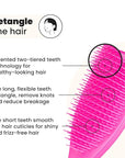 Tangle Teezer Fine & Fragile Ultimate Detangler Brush, Dry & Wet Hair Brush to Detangle & Reduce Breakage, Runway Pink