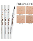 AKARY Freckle Pen Professional Lifelike Face Concealer Point Natural coffee)