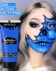 MEICOLY Cream Royal Blue Face Body Paint,2.37Oz Large Tube Water Based Full Body Paint for Adult and Kid,Single Tube Dark Blue Face Paint for Smurf Mystique Cosplay Avatar Makeup,Halloween SFX Makeup