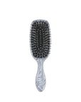 Wet Brush Shine Enhancer Paddle Brush, Marble Silver - Detangler Brush with Ultra Soft Bristles, Infused With Natural Argan Oil, Shiny & Smooth Hair, Wet or Dry, All Hair Types