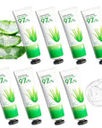 8PCS Aloe Vera Gel for Face & Skin,Organic Aloe Vera Gel,Hydrating After Sun Cream for Travel Size,Moisturizing Lotion for Skincare,After Sun Lotion for All Skin Type(G)
